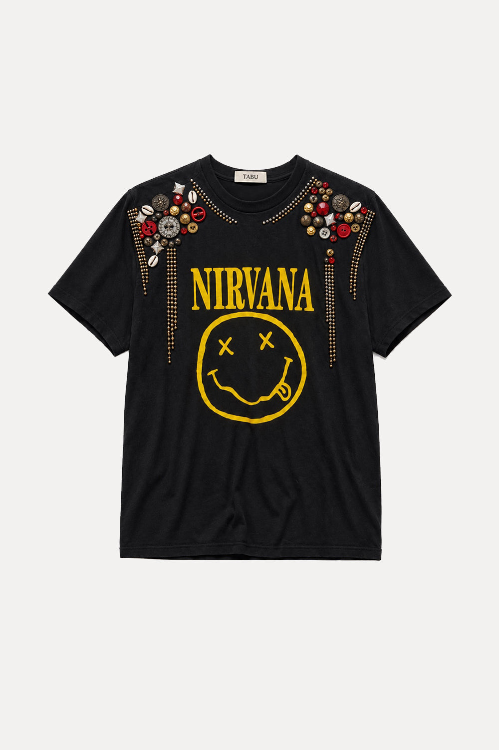 NIRVANA One of a Kind Embellished Vintage Tee