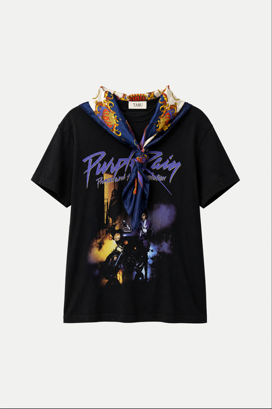 Purple Rain scarf t-shirt