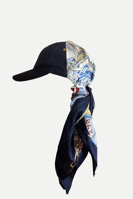 one of a kind vintage scarf cap