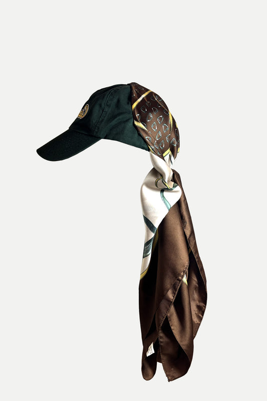 one of a kind vintage scarf cap