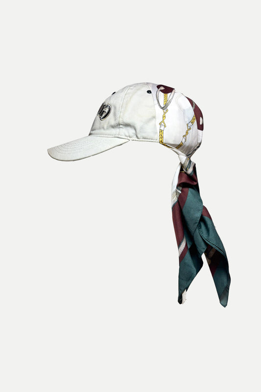 one of a kind vintage scarf cap