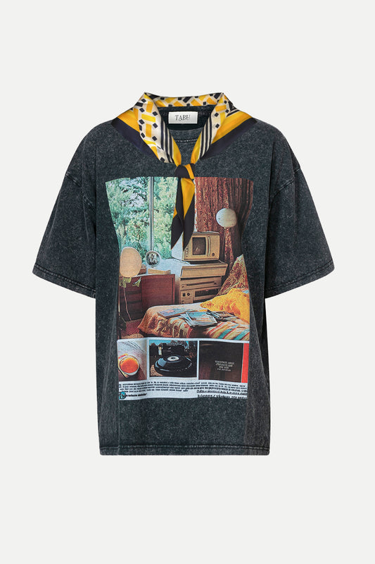 one of a kind scarf t-shirt