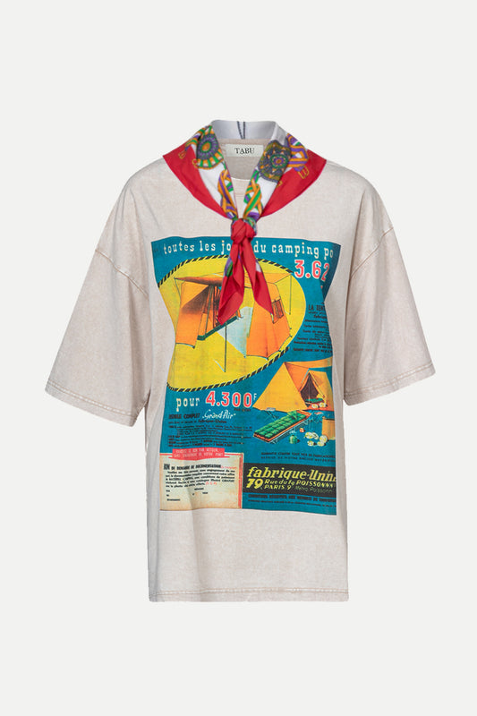 one of a kind scarf t-shirt