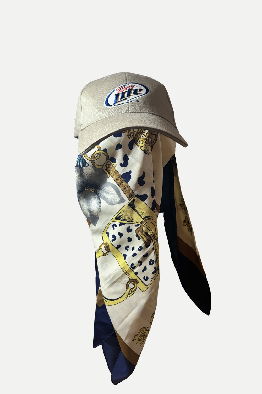 one of a kind vintage scarf cap