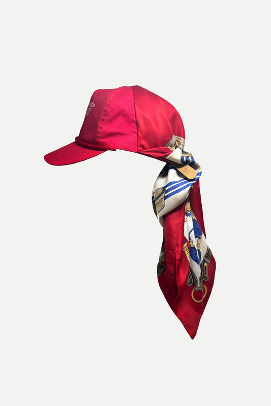one of a kind vintage scarf cap