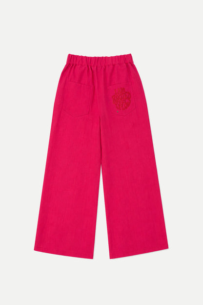 Wide-Leg Linen Trousers