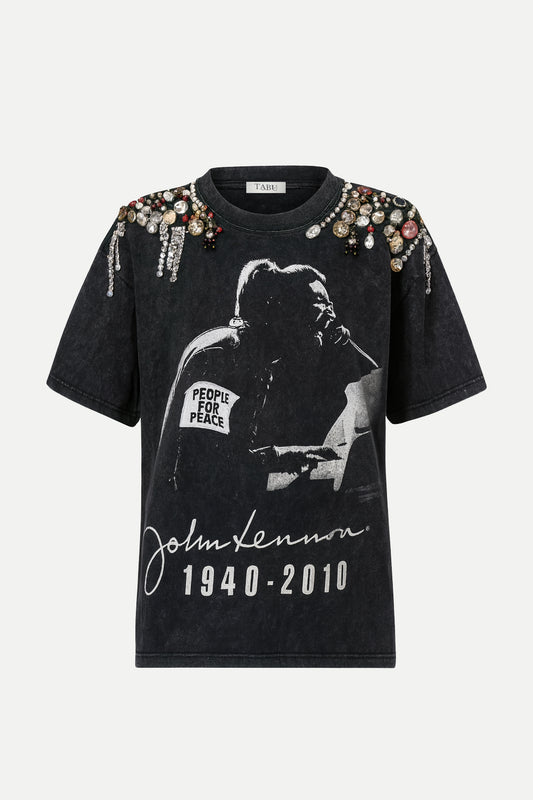 one of a kind embellished vintage T-shirt